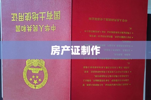 钦南房产证制作