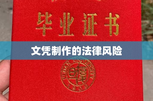 钦南文凭制作的法律风险