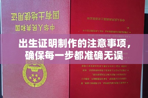 钦南出生证明制作的注意事项，确保每一步都准确无误