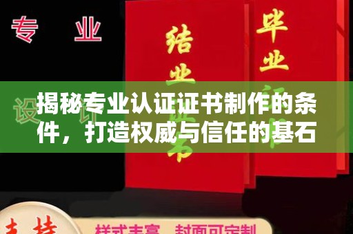 钦南揭秘专业认证证书制作的条件，打造权威与信任的基石