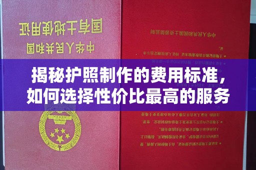 钦南揭秘护照制作的费用标准，如何选择性价比最高的服务？