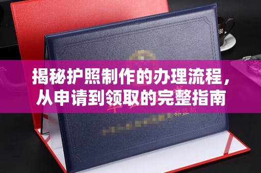钦南揭秘护照制作的办理流程，从申请到领取的完整指南