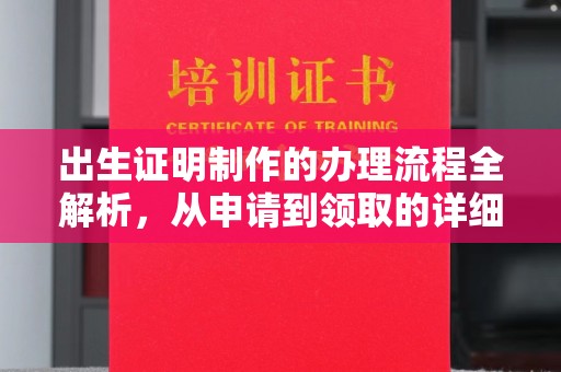 钦南出生证明制作的办理流程全解析，从申请到领取的详细指南